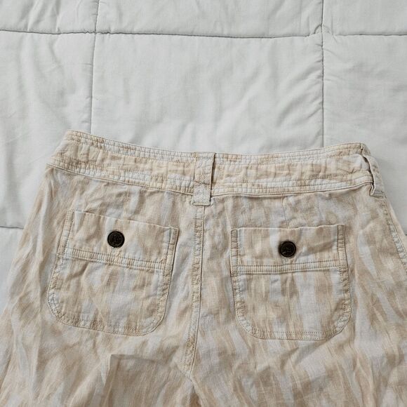 Patagonia Island Hemp Pants Womens 4 Capris Flowy Wide Leg Organic Cotton - Picture 6 of 10